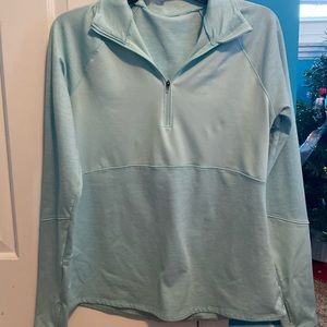 DSG quarter zip teal sweatshirt, extremely soft. Worn once, amazing condition.